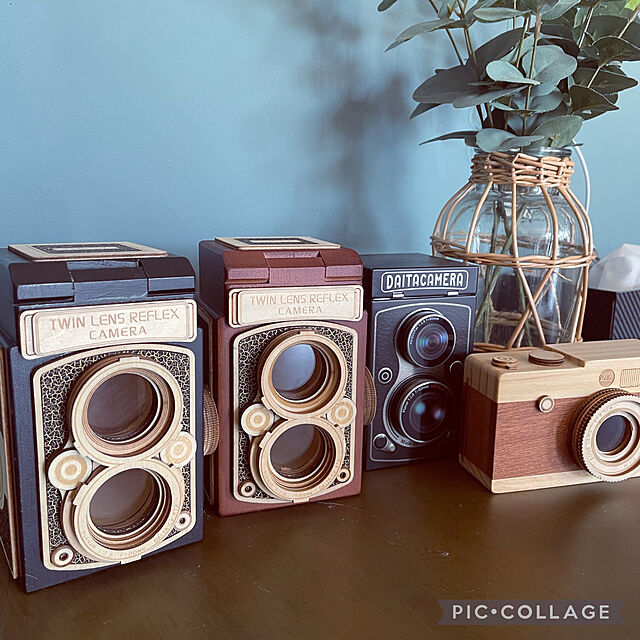 izuの-【KALDI】 カルディ レトロなレフレックスカメラ缶チョコレート(ブラック)の家具・インテリア写真