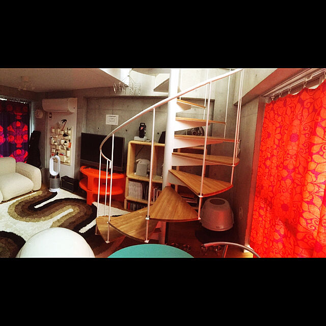 maruhakuchiの-ローテーブル おしゃれ クアトロクアルティ（4パーツ1セット） オレンジの家具・インテリア写真