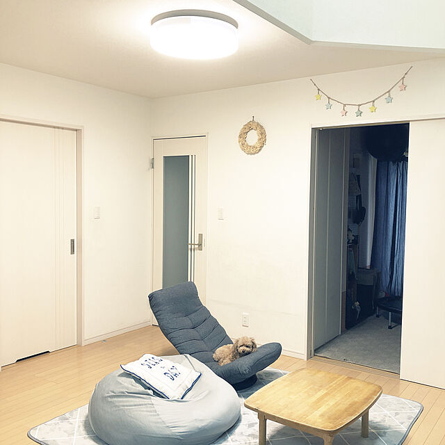 akiasaのニトリ-ビーズソファカバー 大サイズ専用カバー(Nクール o-i) の家具・インテリア写真