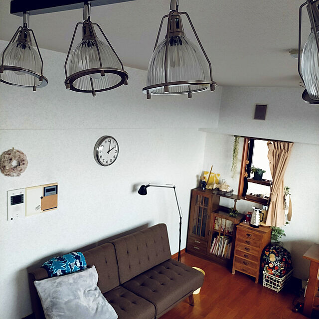 Yukinagayoshiのニトリ-フロアクッションカバー・座布団カバー(Nウォーム GY i-n) の家具・インテリア写真