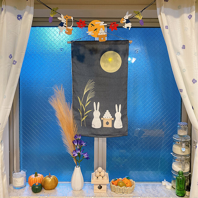 yukki111の-salut!(サリュ) ライフスタイル 【お月見】お月見タペストリーLEDライト付き その他の家具・インテリア写真