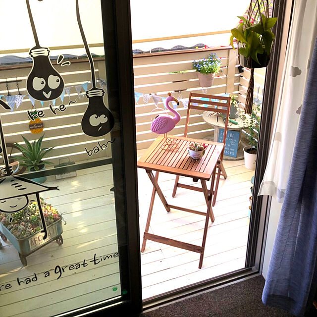 hamuの-日よけ シェード 幅300cmタイプ つっぱり式 前幕付き オーニング サンシェード UVカット スクリーン ブラインド 屋外 目隠し 窓 オーニングテント 夏 紫外線 節電 対策 エクステリアの家具・インテリア写真