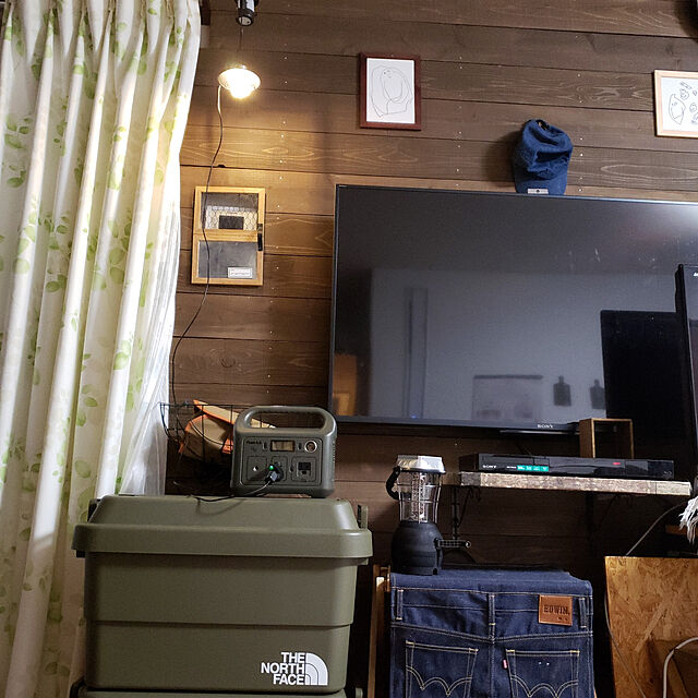 ciiiの-キャプテンスタッグ キャンプ ラック CS × EDWIN 木製3段MOVEラック 460 UY-8505の家具・インテリア写真