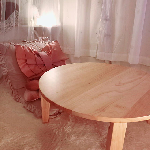 mihi0608の-Francfranc（フランフラン）公式 カラン フロアチェア ピンク 座椅子の家具・インテリア写真