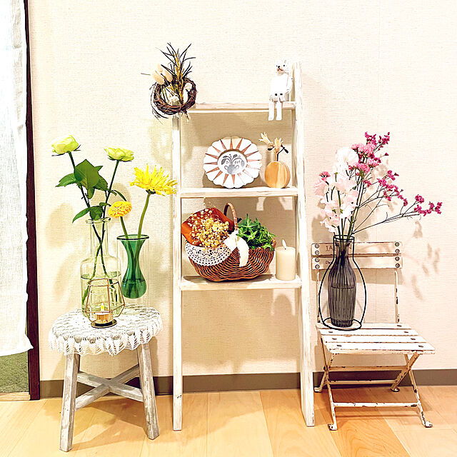 maminの-花瓶 レディース ダブルガラス フラワーベース グリーンの家具・インテリア写真