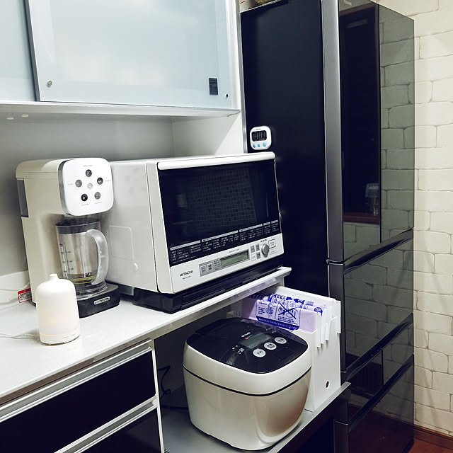mimi828の-日立 スチームオーブンレンジ ヘルシーシェフ 33L パールホワイト MRO-SV1000 Wの家具・インテリア写真