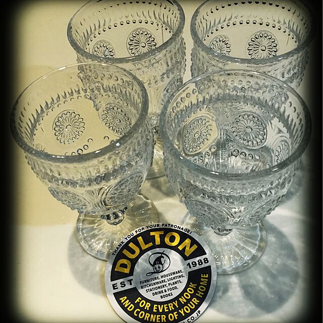love0621のダルトン-グラス コップ ゴブレット ガラスコップ DULTON ダルトン アクアグラス ワイングラス キャンディーポット食器 ボヘミアグラス ボヘミの家具・インテリア写真