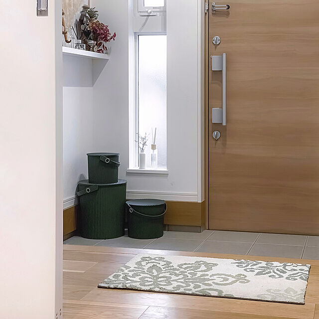 Yuuuuuのイケヒコ・コーポレーション-マイクロファイバーニット 玄関マット「ニール」【IB】サイズ：55×85cm グリーン(#2026760)の家具・インテリア写真