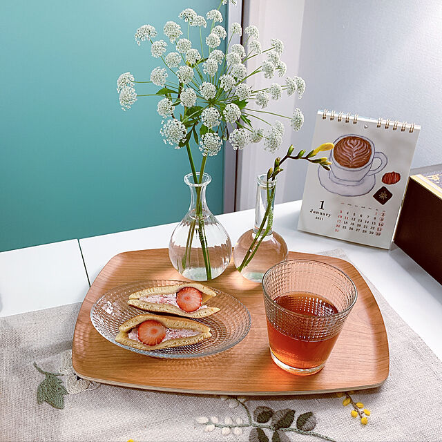ponme33の-皿 丸皿 ガラスプレート 食器 ガラス食器 ガラス製 プレート オーバル皿 おしゃれ テーブルウェア[passa オーバルプレート KEYUCA ケユカ]の家具・インテリア写真