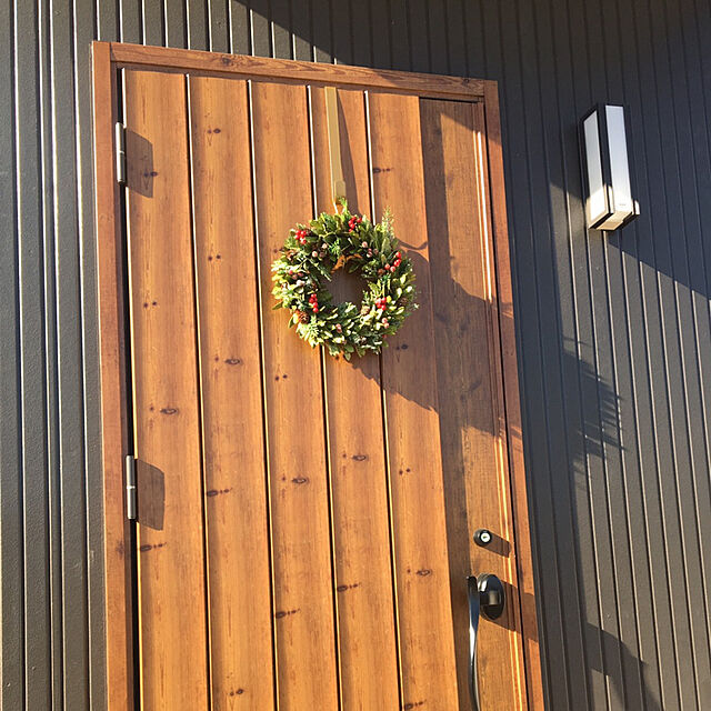 pizzaiolaの-【リース用スチールドアハンガー（ゴールドorブラックorグレー）】 ドア用ハンガードアフック　木の実リース ドライフラワーリース クリスマスリース X'masリース 玄関飾りドア飾りの家具・インテリア写真