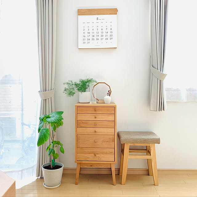 Bell Maison 天然木アルダー材でつくった書類チェスト 高さ74cm