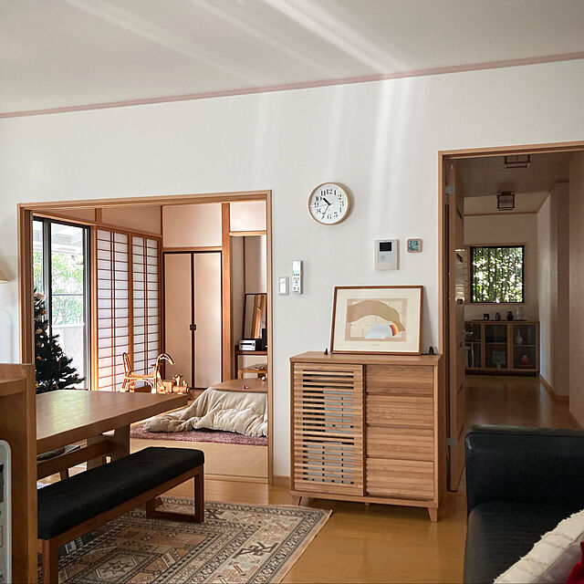 kaoriの-ミックスカラーの国産高機能ラグ マイス 190×190 オレンジの家具・インテリア写真
