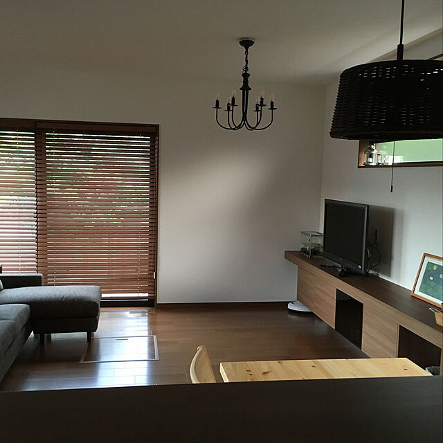 shizuponのニトリ-布張りカウチソファ(フェイ2 BR) の家具・インテリア写真