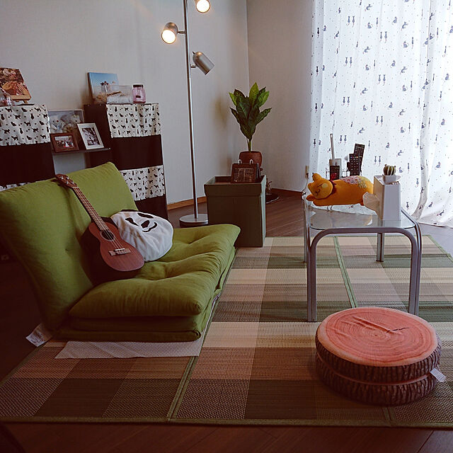 AKAkkiyのニトリ-使い方いろいろ3way ソファ座椅子(キッドBR) の家具・インテリア写真
