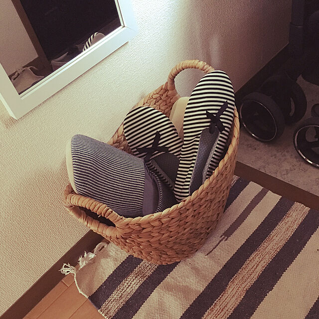 pi-chanのニトリ-〔幅32x奥行26x高さ24cm〕バスケット(BACR-08) の家具・インテリア写真