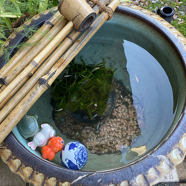chIoeの有限会社HITEN-アジアン バリ 雑貨 陶器の浮き玉L（1個） インテリア おしゃれ エスニック 置き物 オブジェの家具・インテリア写真