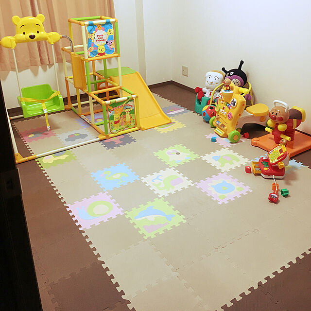 kanoyuraiのニトリ-Nパズルマット 9枚入り ふち付き(アニマル4) の家具・インテリア写真