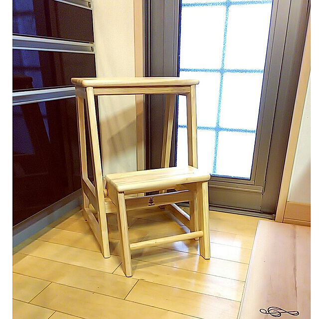 akiwaka-roomの不二貿易-不二貿易 ステップ ラダー ボヌール 木製 ミニ 脚立 60070の家具・インテリア写真