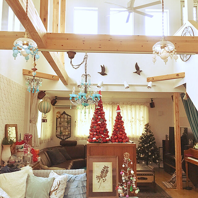 mamamiの-RS Global Trade RSグローバルトレード社 RGT クリスマスツリー 150cm オーナメントセット〜ドイツ・RS Global Trade（RSグローバルトレード社）の本物のもみの木そっくりなクリスマスツリーです。【ラッピング不可】の家具・インテリア写真