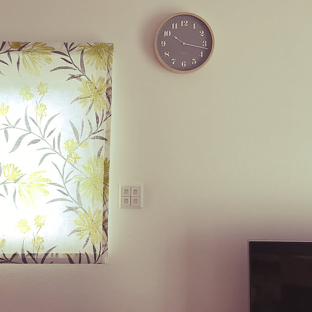 sanantha37の-壁掛け時計 電波時計 ガラス 木製 おしゃれ シンプル 北欧の家具・インテリア写真