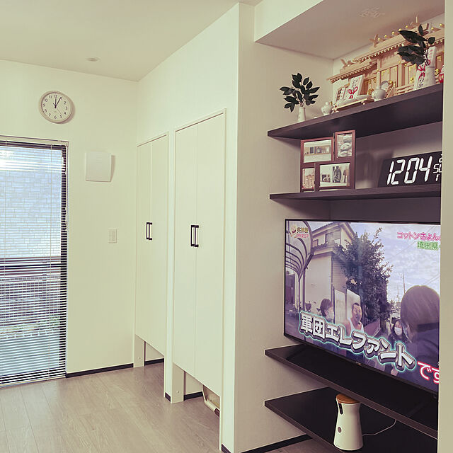 manbooのニトリ-電波 LED掛け置き兼用時計(ダイオ) の家具・インテリア写真