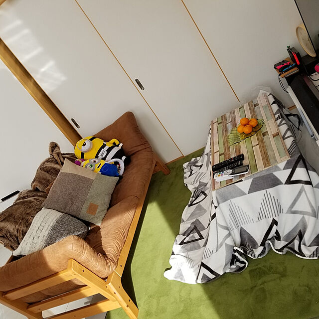 hirameの-北欧 ソファーベッド ソファー ソファベッド ベッド セミダブル リクライニングソファ リクライニング ソファ リクライニングベッド 木製 リクライニングソファー マットレス付き ネイビー グレー 茶 ブラウン 在宅の家具・インテリア写真