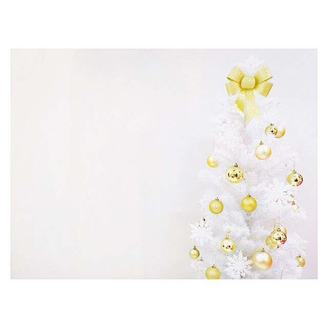 miyaxxx55の-スリムPVCツリー ホワイトH120×W50cm ※代金引換不可 [クリスマス クリスマスツリー オーナメント 装飾]の家具・インテリア写真