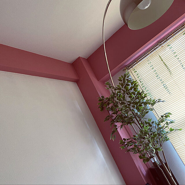 miruの-5日30名様20％OFFクーポン 壁紙の上に塗れるペンキイマジン ウォール ペイント 2L(水性塗料) ミレニアルピンクカラーズ《壁・天井・屋内木部用》(約12～14平米の壁が塗れます)の家具・インテリア写真