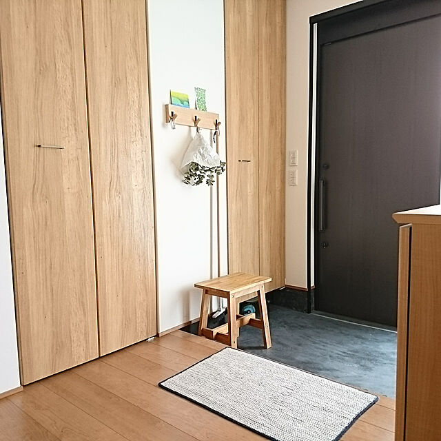 yukoの無印良品-インド綿組紐マット／ネイビーメランジの家具・インテリア写真