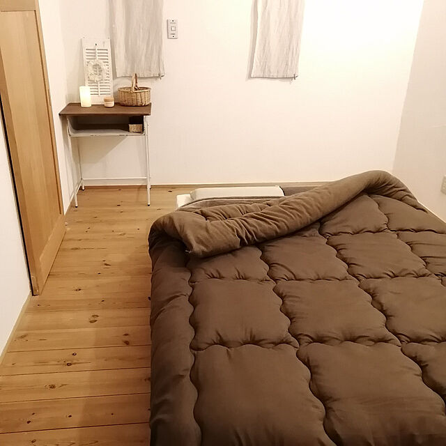 olivierの-ベッド すのこベッド ダブル ロール式 すのこマット すのこベッドすのこマット 桐 スノコ ダブル 木製 完成品の家具・インテリア写真