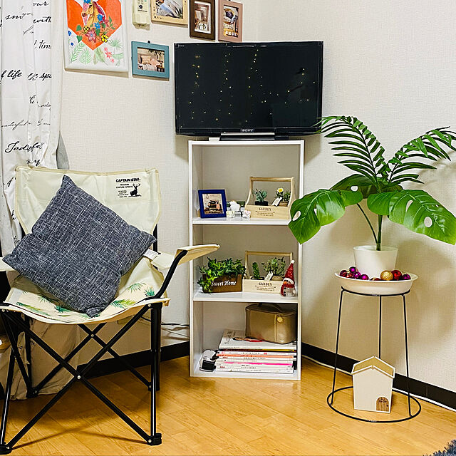 Akemiのパール金属-CSシャルマン ラウンジチェアアイボリーの家具・インテリア写真