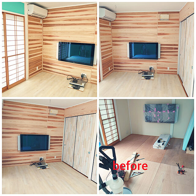 nireiの-杉 壁板 羽目板 無節・上小　(木材 11×130×1985　12枚） 3束（36枚）セット 本実めすかし加工の家具・インテリア写真