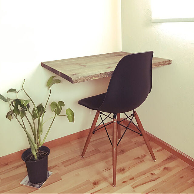 shokoのアイリスオーヤマ-デザインチェア 木/スチール脚 PP-623の家具・インテリア写真