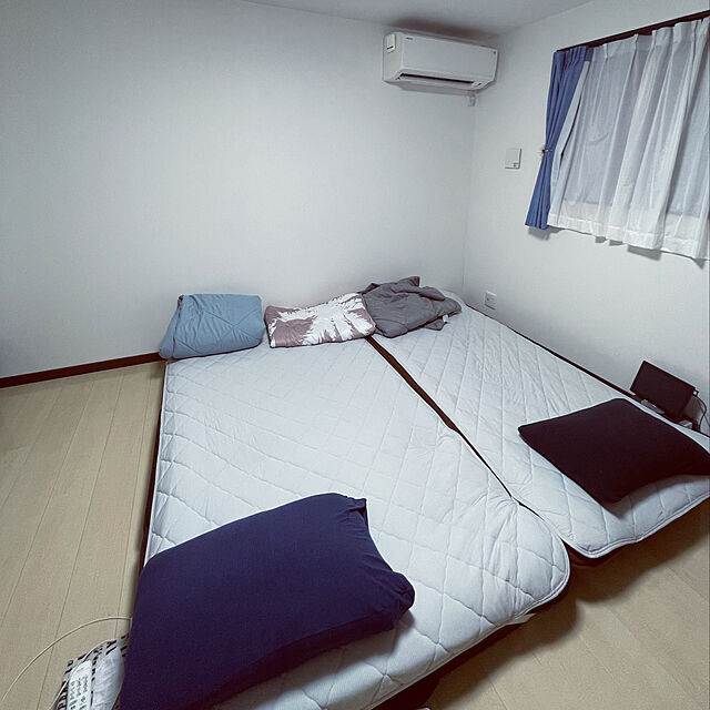 rhcmayuのニトリ-檜4つ折りすのこベッド(CO4-S) の家具・インテリア写真