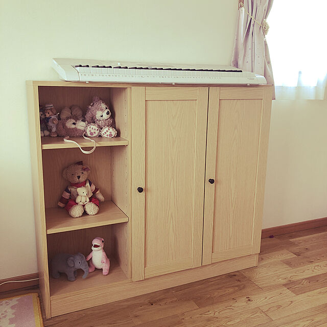 maririのニトリ-本棚セット(サラ10114NA/扉2) の家具・インテリア写真