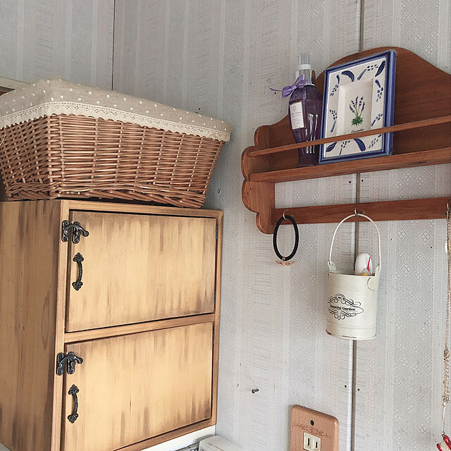 hama1219の-[送料無料]アンティーク風 扉付き ボックス 木製箱 ナチュラルの家具・インテリア写真