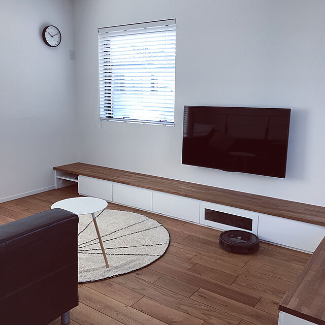 key_kanaの-サイドテーブル プレーン ホワイト 白 シンプル スチール 木製の家具・インテリア写真