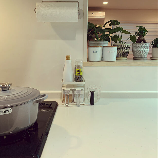 sakiのマーナ-マーナ (marna) 調味料ラック 2段 (スリム/ホワイト) スパイスラック 調味料棚 (キッチン 調味料 収納) 調味料入れ 調味料置き (グッドロックコンテナ) K749Wの家具・インテリア写真