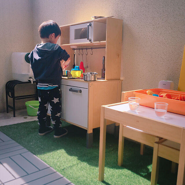 beroのIKEA (イケア)-IKEA (イケア) RUNNEN フロアデッキ 屋外用, グレー 27枚の家具・インテリア写真