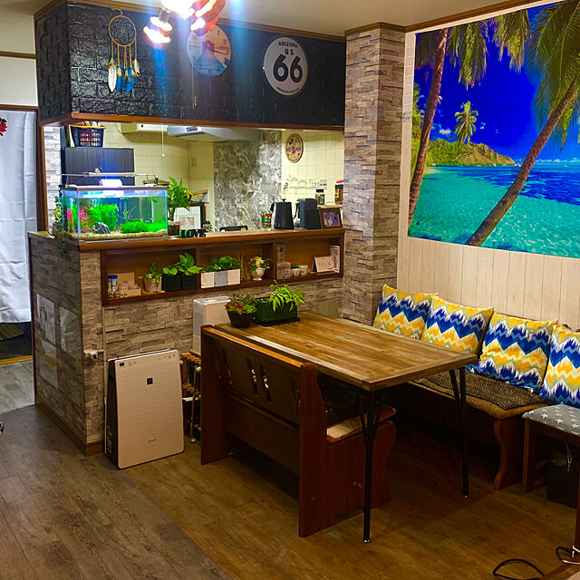 tututu0204の中山福-ベストコ キッチンマット ファーマーズマーケット ナチュラル 45×120cm さらっと拭ける ぷにぷに触感 ND-9855の家具・インテリア写真