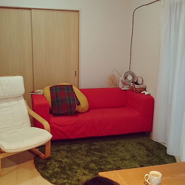 suzu.のイケア-IKEA イケア ソファ 2人掛けソファ KLIPPAN 2P ヴィースレ レッドオレンジ 通販 091.581.09の家具・インテリア写真