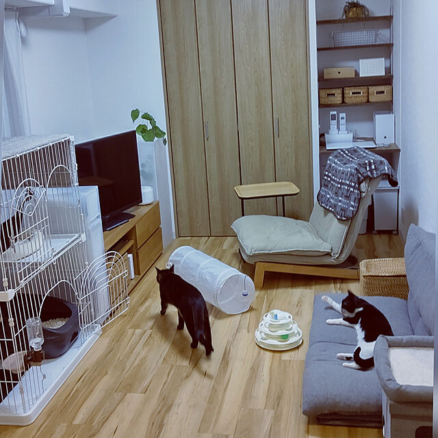 hihaのユニチャーム-デオトイレ 猫用トイレ 本体セット ハーフ グレーの家具・インテリア写真
