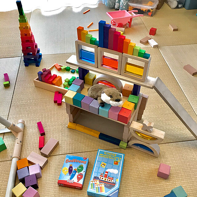 mariのグリムス(Grimm's)-グリムス GRIMM'S 玩具 おもちゃ 知育玩具 積み木 インテリア 見立て遊び パステル モザイクキューブ SH43111の家具・インテリア写真