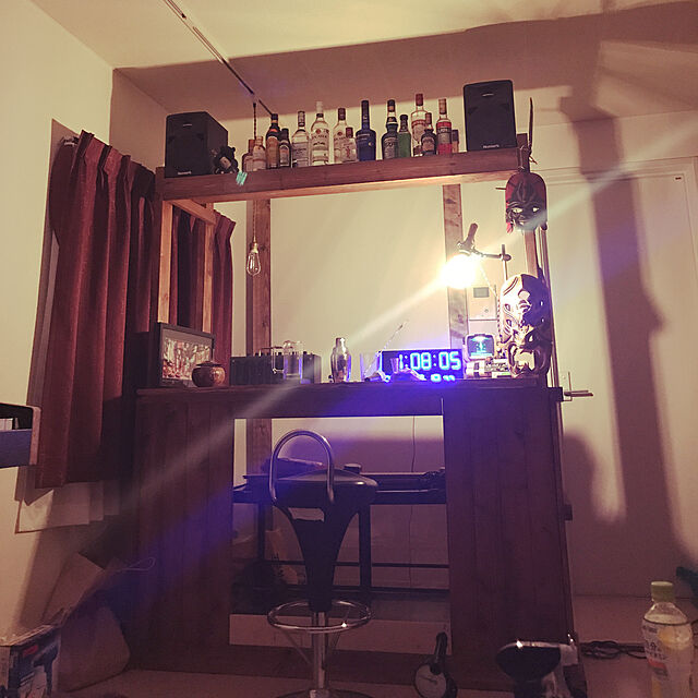 NatukiKawakamiの誠時-LEDアクラート 電波LED時計 ブルーの家具・インテリア写真