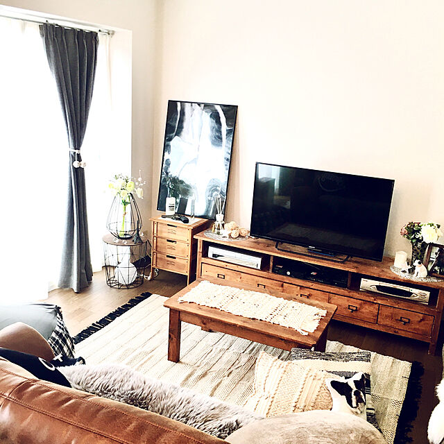 sachiyo0915のニトリ-モチモチクッション(N60R BR) の家具・インテリア写真