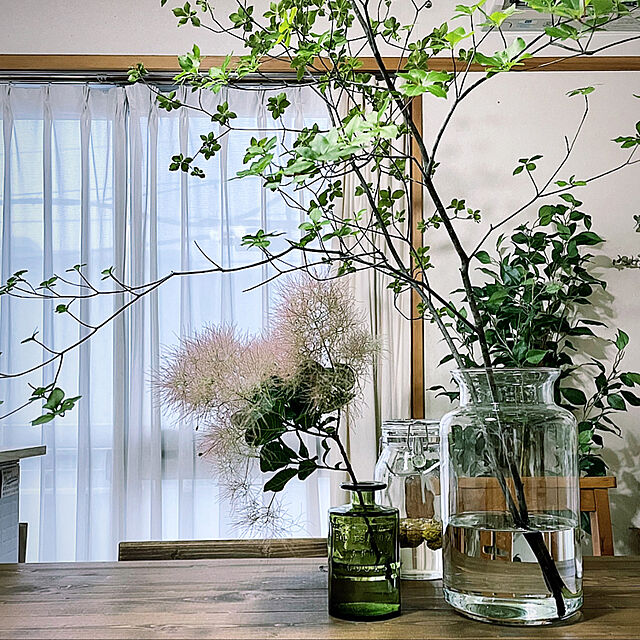 emiのスパイス-SPICE OF LIFE(スパイス) 花瓶 リサイクル ガラス フラワーベース VALENCIA クリア 直径9cm 高さ16cm スペインガラス VGGN1070の家具・インテリア写真