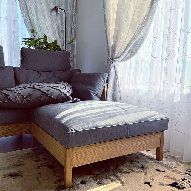 JUDYのニトリ-ジャンボクッションカバー(ヨナDGY 65×65cm) の家具・インテリア写真