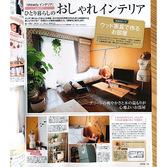 mirの宝島社-steady.(ステディ.) 2016年 12 月号の家具・インテリア写真