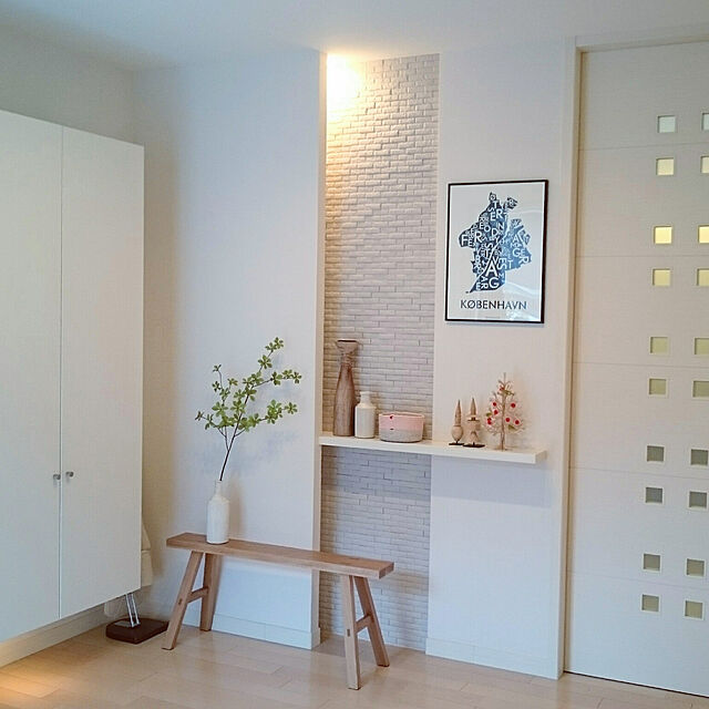 J.Kの無印良品-無垢材ベンチ・オーク材・大の家具・インテリア写真