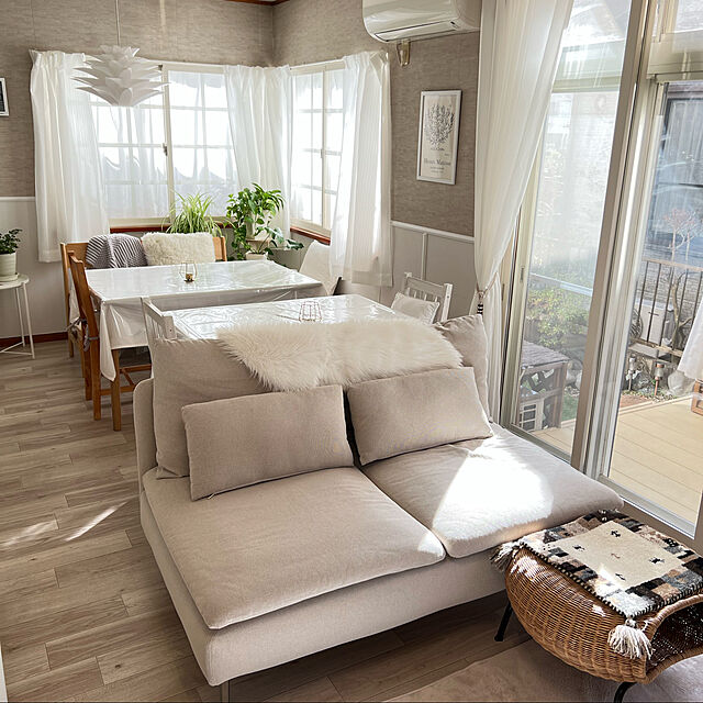 yukarimamaのニトリ-透明テーブルクロス(120X200 厚さ0.5mm) の家具・インテリア写真